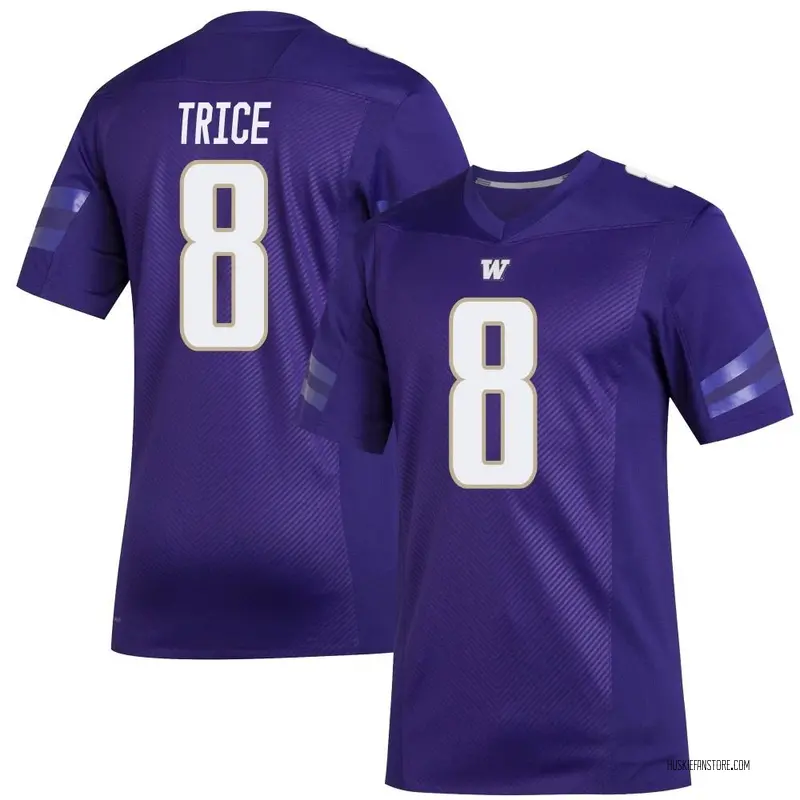 Hot] Buy New Bralen Trice Jersey #8 Washington Huskies Football Premier  Purple